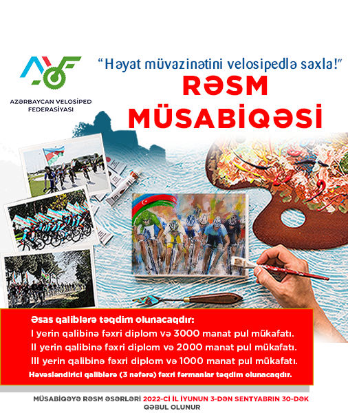 Azərbaycan Velosiped Federasiyası 3 iyun – Beynəlxalq Velosiped Günündə müsabiqə elan edir