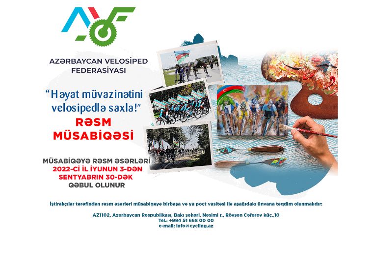 Azərbaycan Velosiped Federasiyası “Həyat müvazinətini velosipedlə saxla!” mövzusunda rəsm müsabiqəsi elan edir